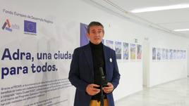 Manuel Cortés, en la presentación de la exposición.