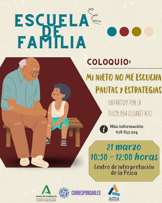 Abuelos y nietos, en el foco del próximo taller de Escuela de Familia
