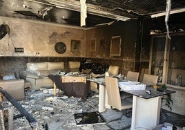 Estado del interior de la vivienda, en la calle Júpiter.