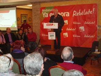 El coordinador abderitano de IU participa en la presentación provincial de la candidatura