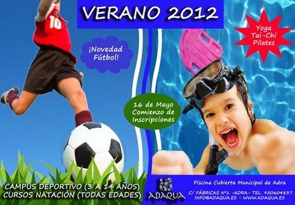 La piscina municipal de Adra oferta nuevos cursos para este verano