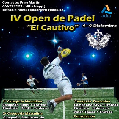 El Cautivo amplía su Open de pádel a la participación femenina
