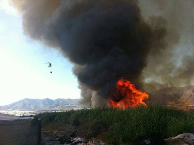 El parte de Bomberos de Poniente refleja que el incendio de Adra afectó a 50.000 metros cuadrados