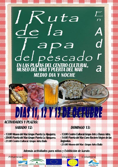 Ruta de la tapa de pescado y comercio en Adra para el puente de octubre