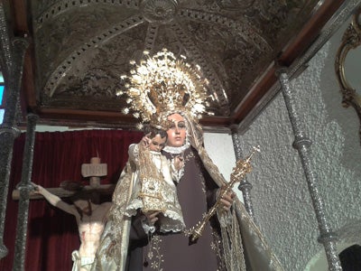 Roban las joyas y el niño Jesús de la virgen del Carmen de Río Chico