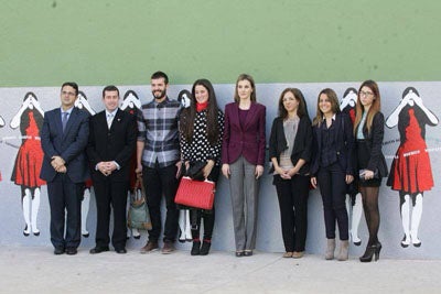 Una joven abderitana ha conocido hoy a la princesa Letizia