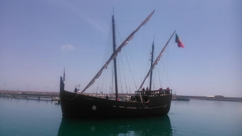 La carabela Boa Esperança atraca en el Puerto de Adra y puede visitarse hasta el domingo