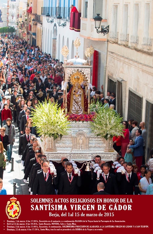 Berja comienza el día 1 de marzo los actos religiosos en honor a la Virgen de Gádor