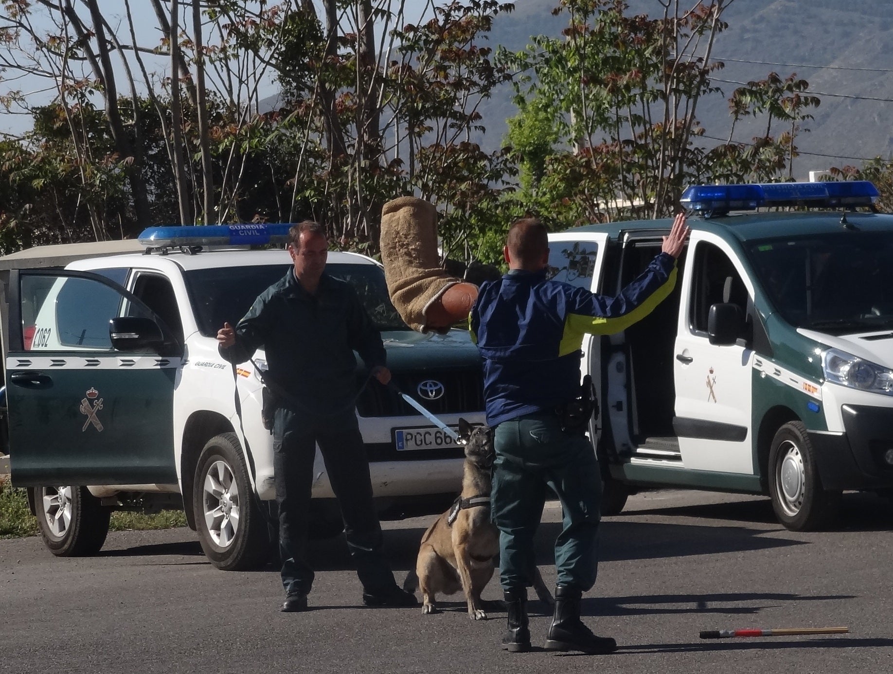 La Guardia Civil muestra su día a día  a más de 200 escolares de Dalías