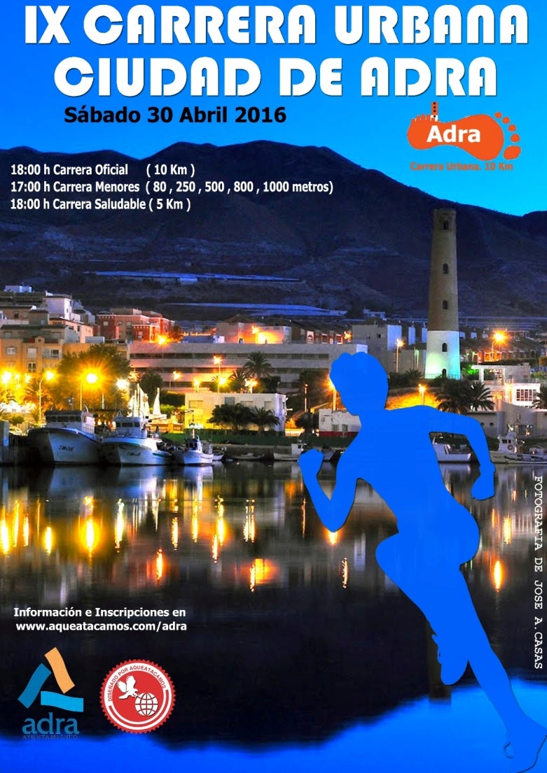 Adra convoca la novena edición de su carrera urbana