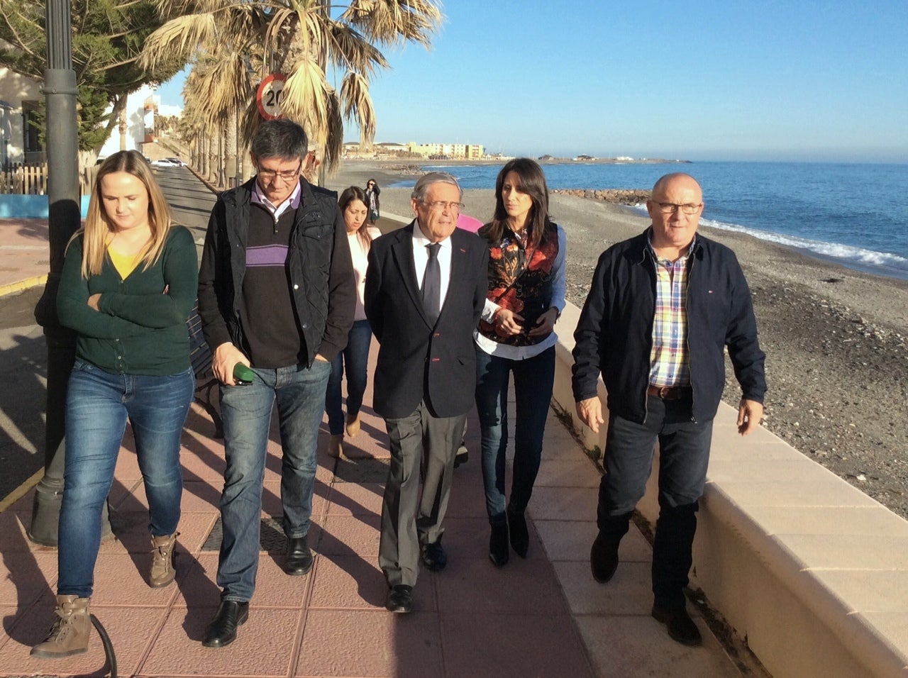 García Lorca, satisfecho con las obras de defensa de la costa tras los temporales