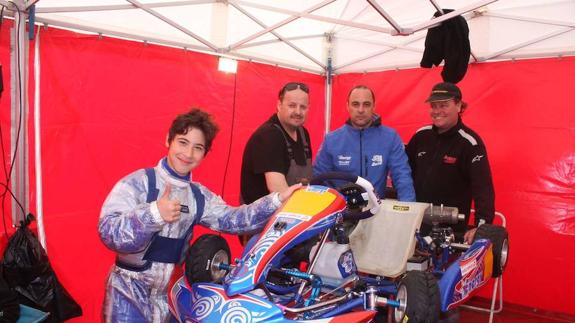 El virgitano Hugo García se hace un hueco en las carreras andaluzas de ‘karting’