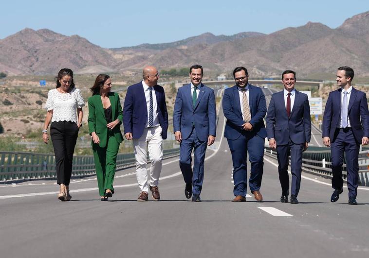 Moreno inaugura los 7 kilómetros que conectan el Almanzora con la autovía del Mediterráneo
