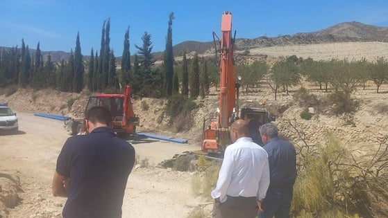 La Junta destaca que las obras de mejora en Arboleas para llevar agua potable avanzan «a muy buen ritmo»