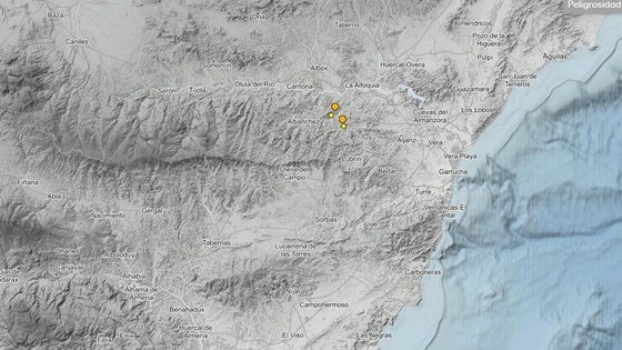 Varios terremotos consecutivos en distintos municipios del Almanzora