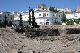 Derribo del antiguo colegio Miguel Zubeldia de Serón e inicio del nuevo