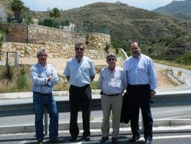Albanchez recibió ayer la visita del Delegado de Obras Públicas José Manuel Ortiz y de sus técnicos.
