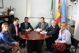 "El principal reto de la comarca es el trabajo", dice Gabriel Amat durante la ruta por el Almanzora