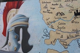 El grafitismo se hace arte urbano para narrar la historia de Purchena