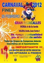 Fines celebra el carnaval el próximo 25 de febrero