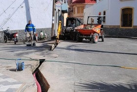 Olula del Río realiza obras para soterrar cableado en el casco antiguo