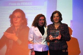 Josefina Capel y la Asociación El Valle de Cantoria, Distintivo por la Igualdad 2012