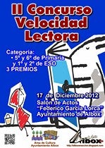 Los alumnos de Primaria y ESO participarán en el 'II Concurso de Velocidad Lectora del municipio de Albox'