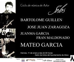 El Ciclo de Música de Autor ‘Solos’ ofrecerá el último concierto de su primera edición mañana 11 de enero
