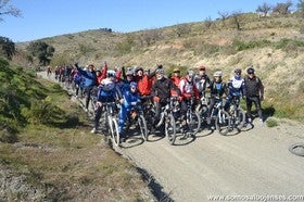 80 Ciciclista participaron en la I Ruta Cicloturista Flor de Almendro en Albox