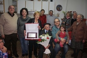 El vecino de Serón, Antonio Mateo Sánchez, cumple 100 años rodeado de sus hijos, nietos, bisnietos y amigos
