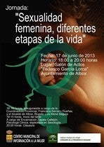 ‘La sexualidad femenina, diferentes etapas de la vida’, en el salón Federico García Lorca de Albox