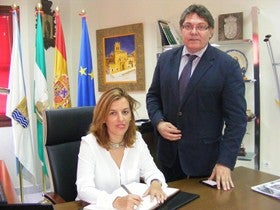 Sonia Ferrer confirma en Albox que la Junta otorga al Ayuntamiento la concesión para el abastecimiento de agua procedente del Negratín