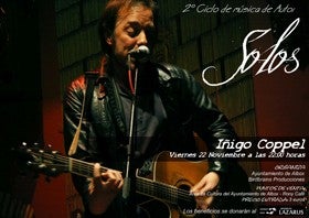 Iñigo Coppel cerrará el próximo viernes en Albox la segunda edición de “Solos “