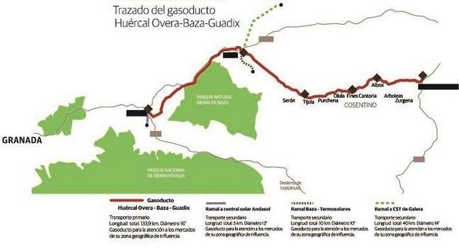 El gas ya está en el Almanzora