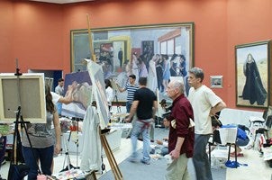 Todo preparado para recibir a los 36 pintores del III Curso de Realismo y Figuración en el Museo Casa Ibáñez de Olula