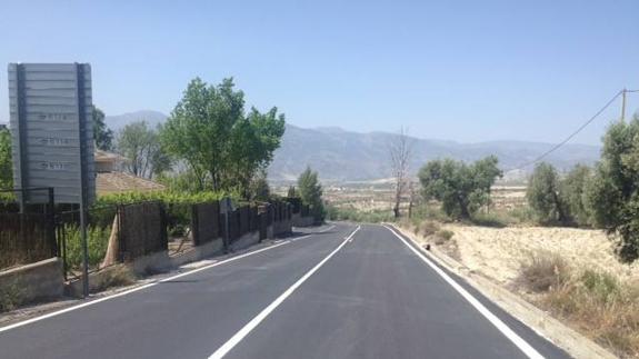 Culmina la rehabilitación de la AL-6100 entre Lúcar y Tíjola