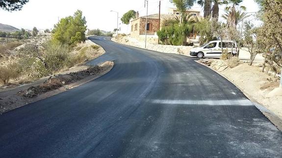 Mejoras por valor de 100.000 euros en la carretera AL-7102 entre Albox y Cantoria