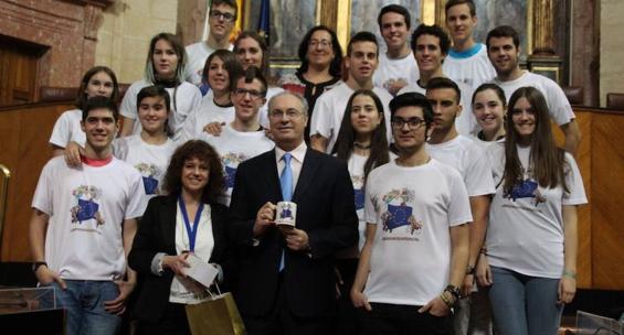 Los alumnos del IES Alto Almanzora de Tíjola en el Parlamento de Andalucía