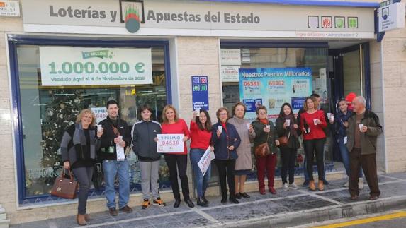 El segundo premio de la lotería de navidad deja 620.000 euros en el Almanzora