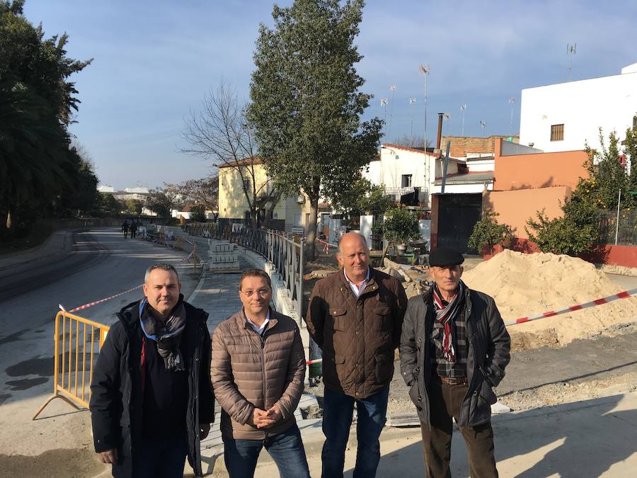 Jesús del Moral, Paco Huertas, Luis Salas y Francisco Expósito. 