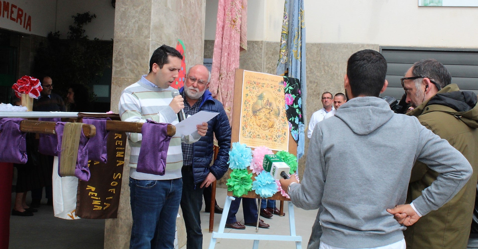 Pregón en el Centro de Discapacitados Virgen de la Cabeza. 
