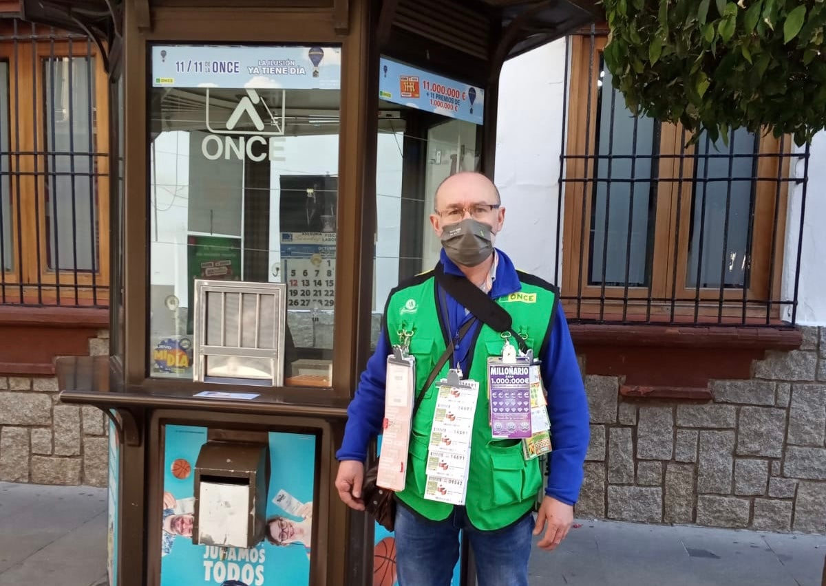 Pedro Jiménez, esta mañana. 