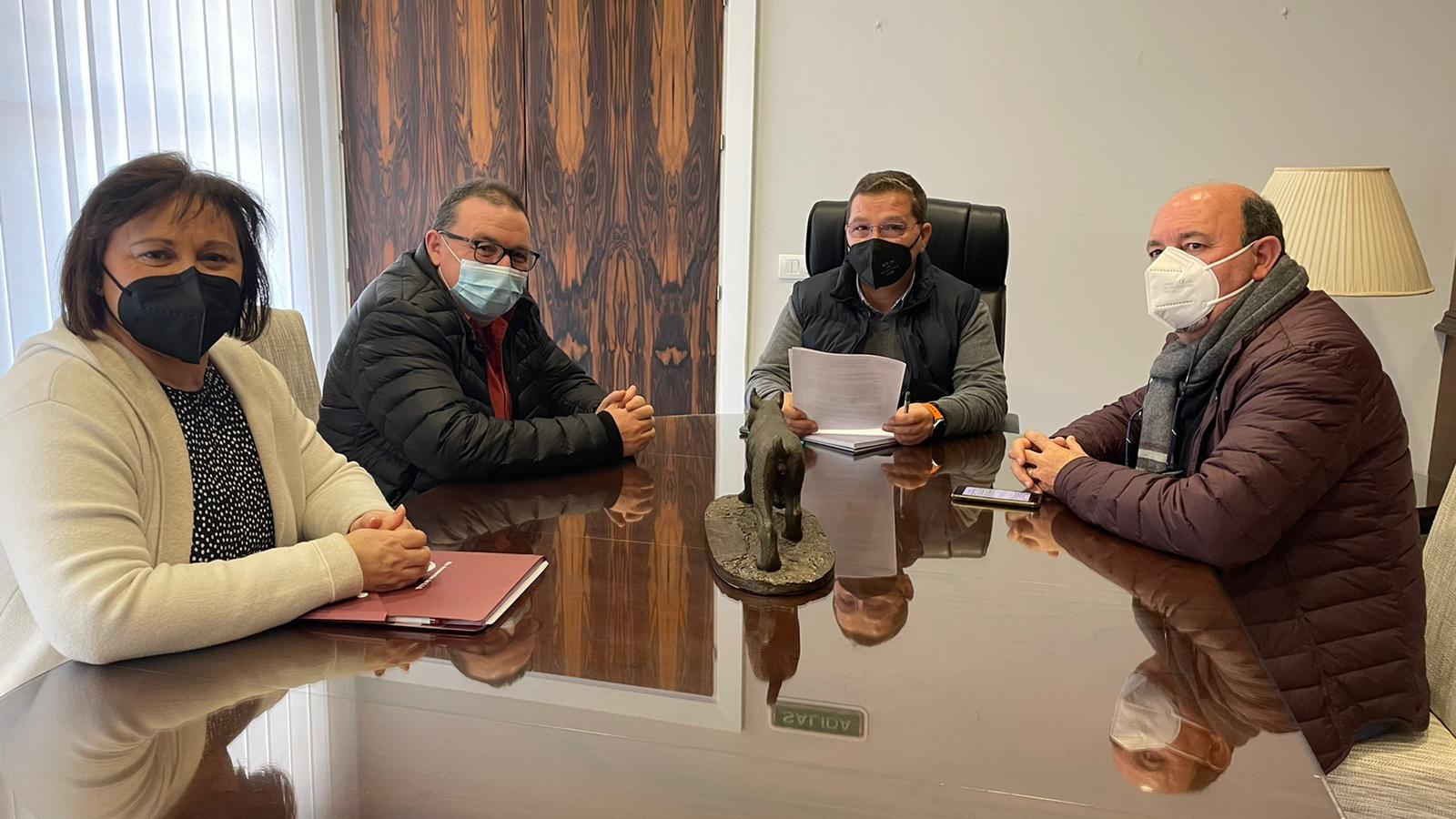 Amelia Sorroche, José María Puñas, Paco Huertas y Manuel Salazar. 
