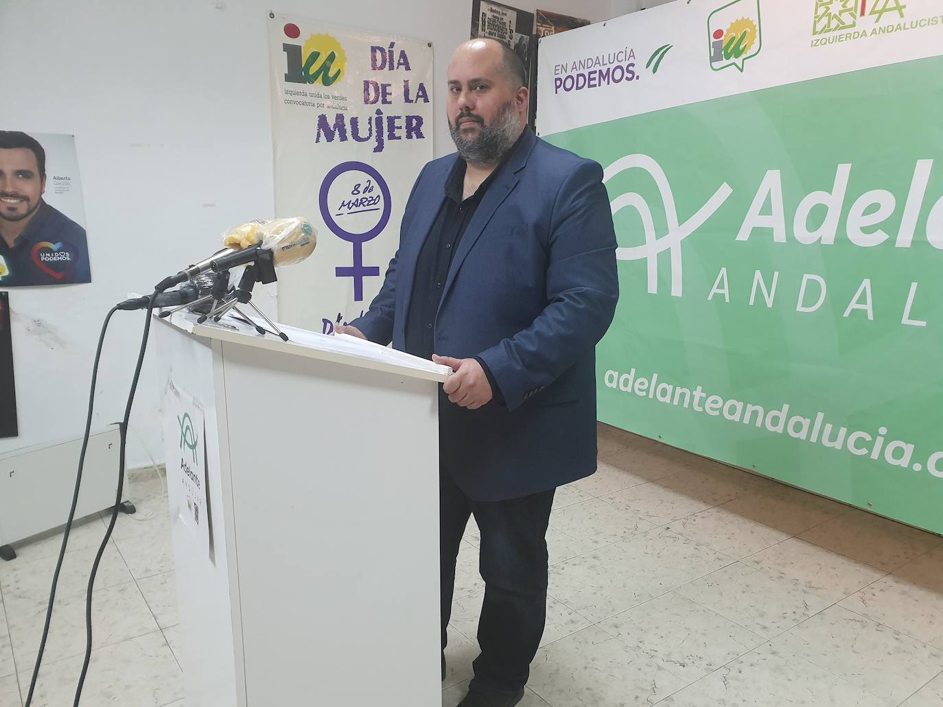 Juan Francisco Cazalilla esta mañana, durante su comparecencia. 