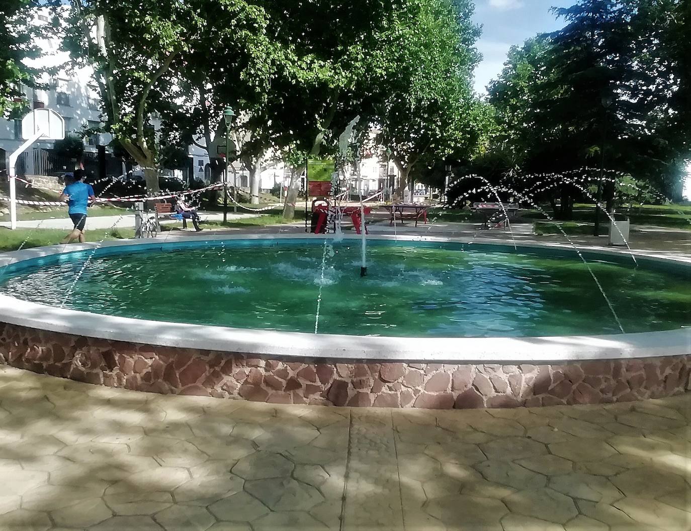 Fuente del parque de Las Vistillas. 