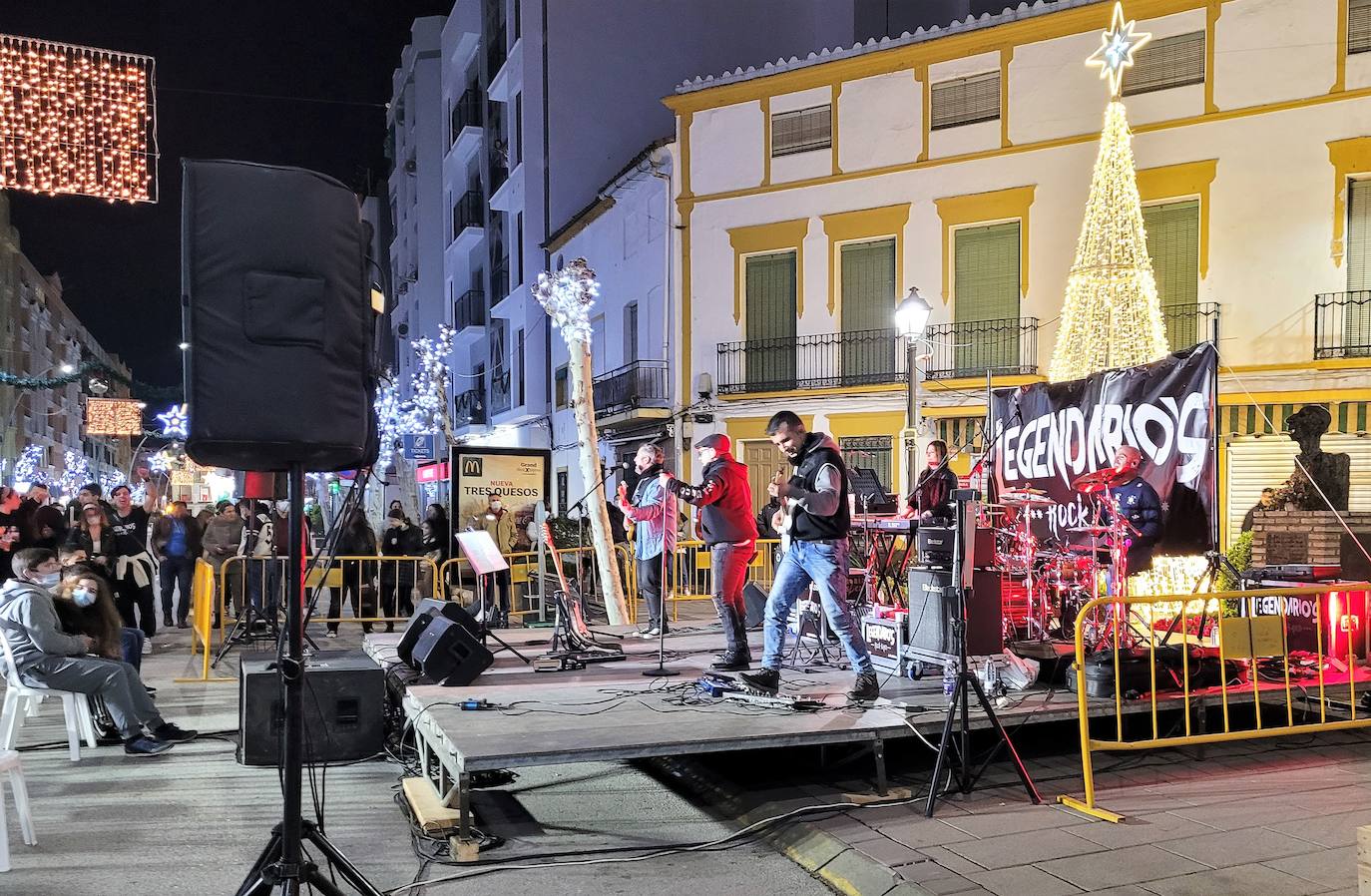 Concierto navideño en la Corredera de Capuchinos. 
