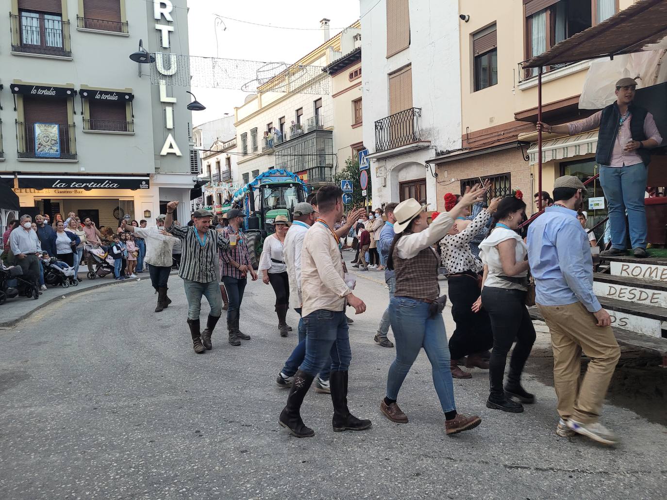 Carretas esta tarde por la Plaza Vieja. 