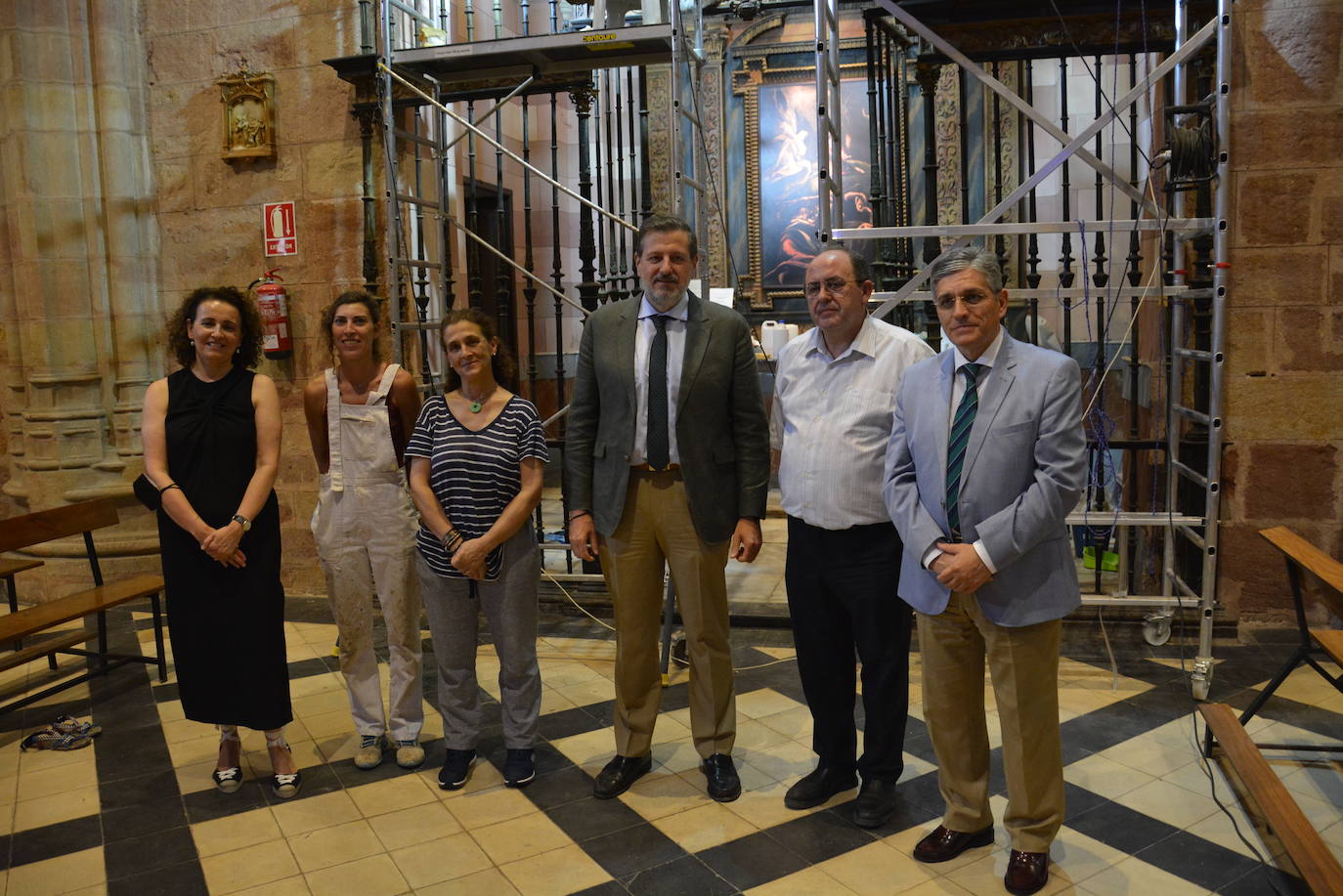 Arranca la restauración de la reja de la capilla de San Idelfonso de Santa María