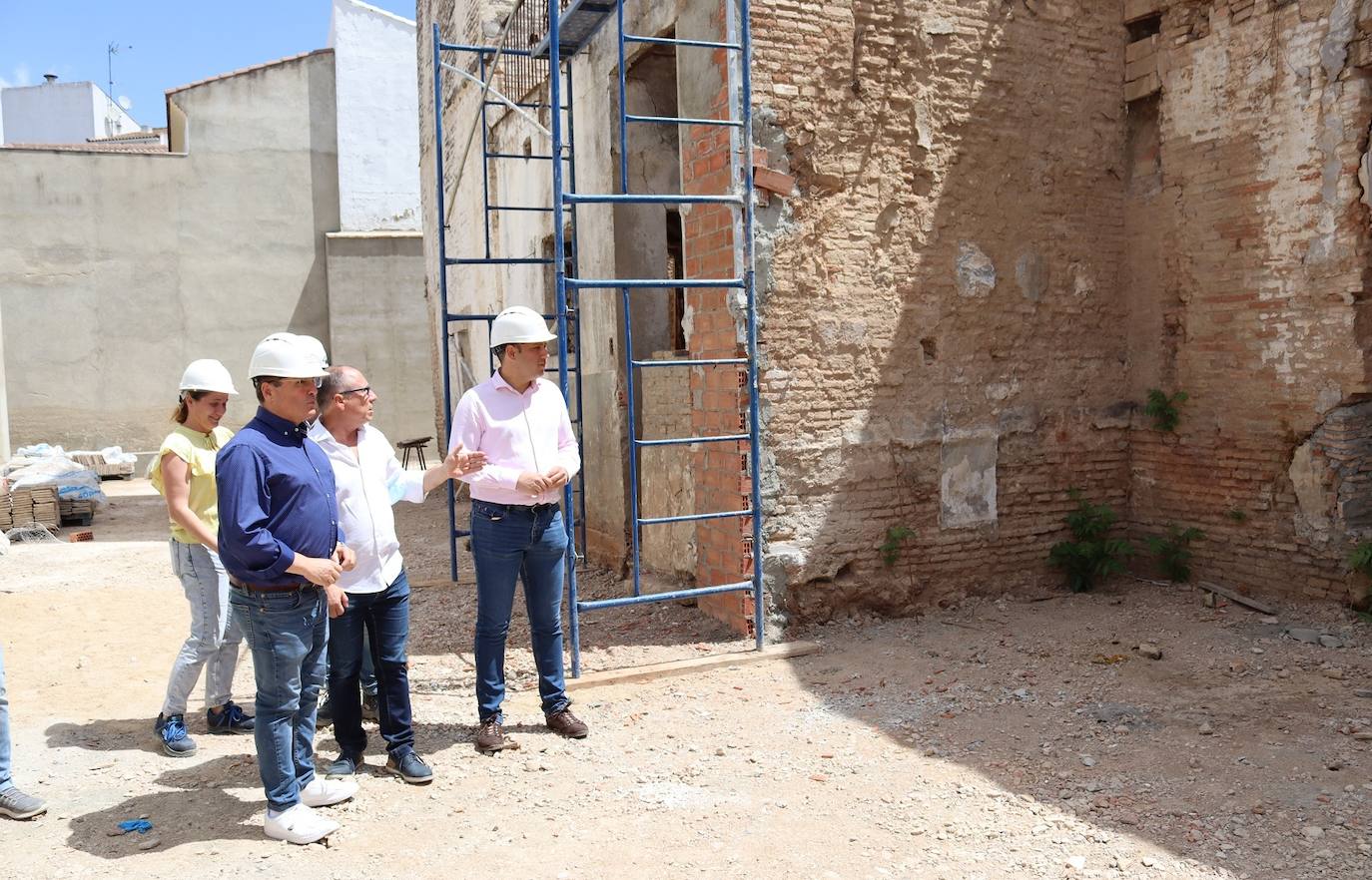 El primer edil durante su visita a las obras. 