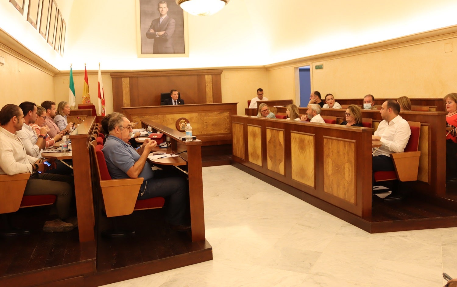 Pleno celebrado por la Corporación el pasado jueves. 